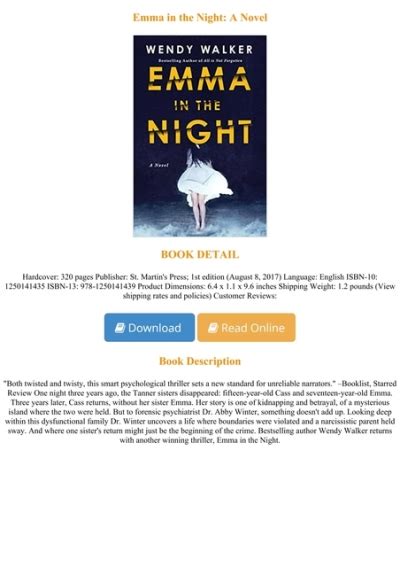 emma nighter|Emma in the Night: A Novel